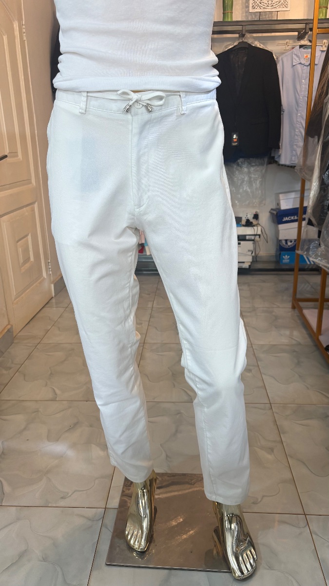 CORDONE WHITE TROUSERS
